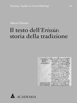 cover image of Il testo dell´Erissia